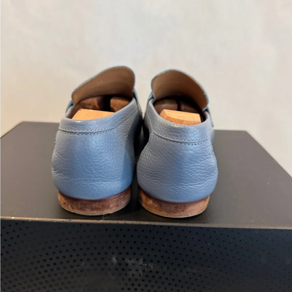 Donald J. Pliner Slate Blue Leather Loafers - Picture 3 of 16